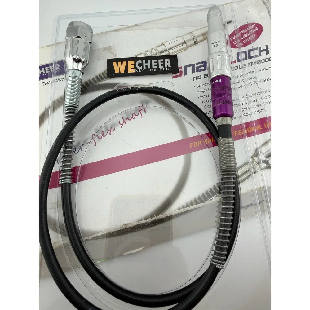 Wecheer WE-288 Super Flex Shaft Snap Lock Professional Nail Tool Silver Good